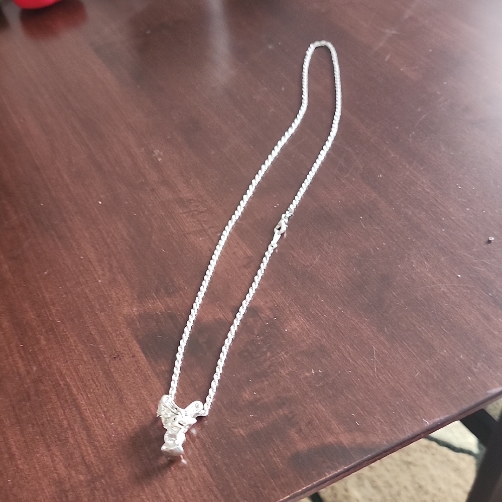 Dainty Silver Star Pendant Necklace